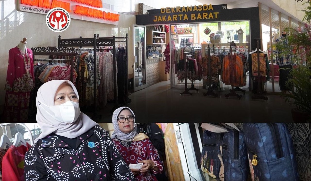 Kunjungan Ibu Mirdiyanti ke Gerai Dekranasda Wilayah Jakarta Barat